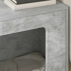 vidaXL Casa para Gatos Concreto 51 x 30 x 42,5 cm Madera de ingeniería Gris hormig&oacute;n New