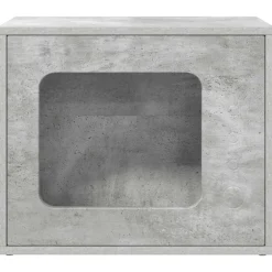 vidaXL Casa para Gatos Concreto 51 x 30 x 42,5 cm Madera de ingeniería Gris hormig&oacute;n New