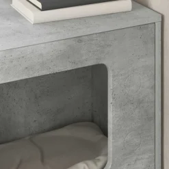 vidaXL Casa para Gatos Concreto 51 x 30 x 52 cm Madera de ingeniería Gris hormig&oacute;n Online