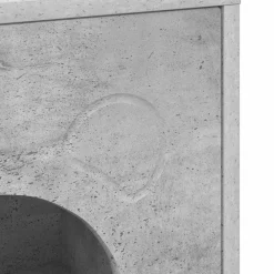 vidaXL Casa para Gatos Concreto 42,5 x 40 x 53 cm Madera de ingeniería Gris hormig&oacute;n Outlet