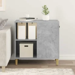 vidaXL Casa para Gatos Concreto 72 x 42.5 x 70 cm Madera de ingeniería Gris hormig&oacute;n