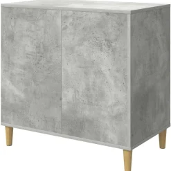 vidaXL Casa para Gatos Concreto 72 x 42.5 x 70 cm Madera de ingeniería Gris hormig&oacute;n