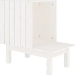 vidaXL Productos Para Mascotas-Casa para gatos de madera maciza de pino 60x36x60 cm