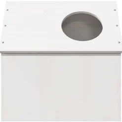 vidaXL Productos Para Mascotas-Casa para gatos madera maciza pino blanca 41x50x50 cm