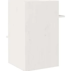 vidaXL Productos Para Mascotas-Casa para gatos madera maciza pino blanca 43x43x60 cm