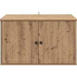 vidaXL Casa para Gatos Roble Artesanal 85 x 55 x 50 cm Roble artisan Hot