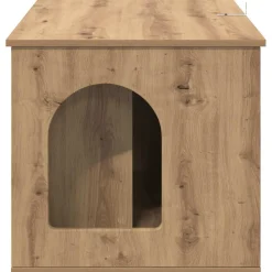 vidaXL Casa para Gatos Roble Artesanal 85 x 55 x 50 cm Roble artisan Hot