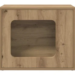vidaXL Productos Para Mascotas-Casa para Gatos Roble Artesanal 51 x 30 x 42,5 cm