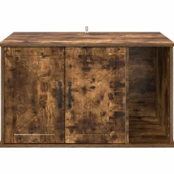 vidaXL Casa para Gatos 85 x 55 x 50 cm Roble ahumado Outlet