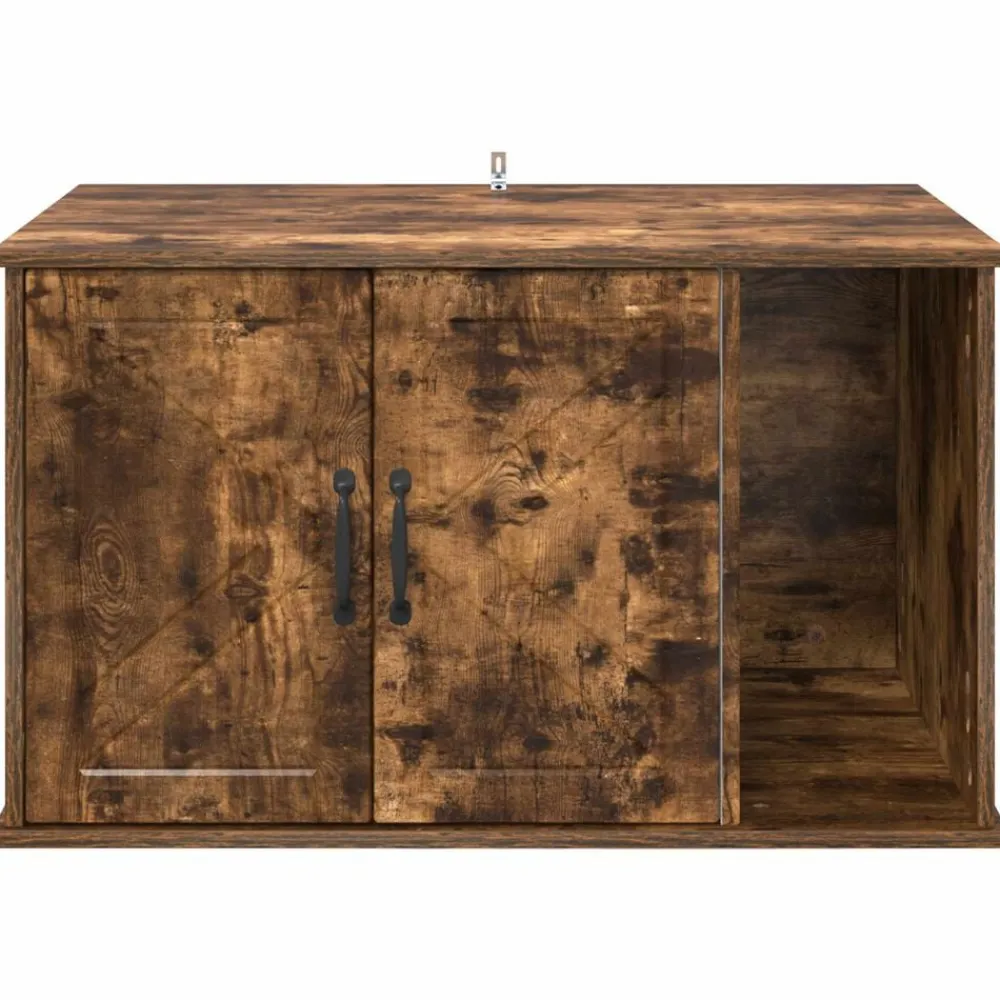 vidaXL Casa para Gatos 85 x 55 x 50 cm Roble ahumado Outlet