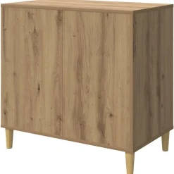 vidaXL Casa para Gatos Roble Artesanal 72 x 42.5 x 70 cm Roble artisan Clearance