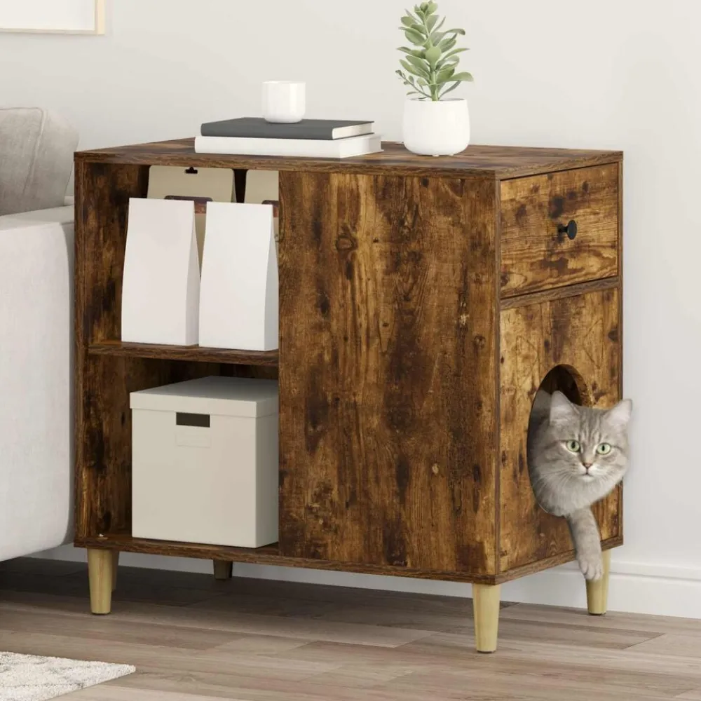 vidaXL Productos Para Mascotas-Casa para Gatos 72 x 42.5 x 70 cm