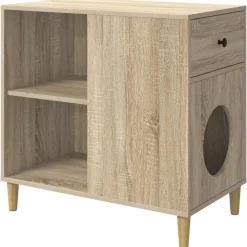 vidaXL Productos Para Mascotas-Casa para Gatos Sonoma 72 x 42.5 x 70 cm Madera de ingeniería
