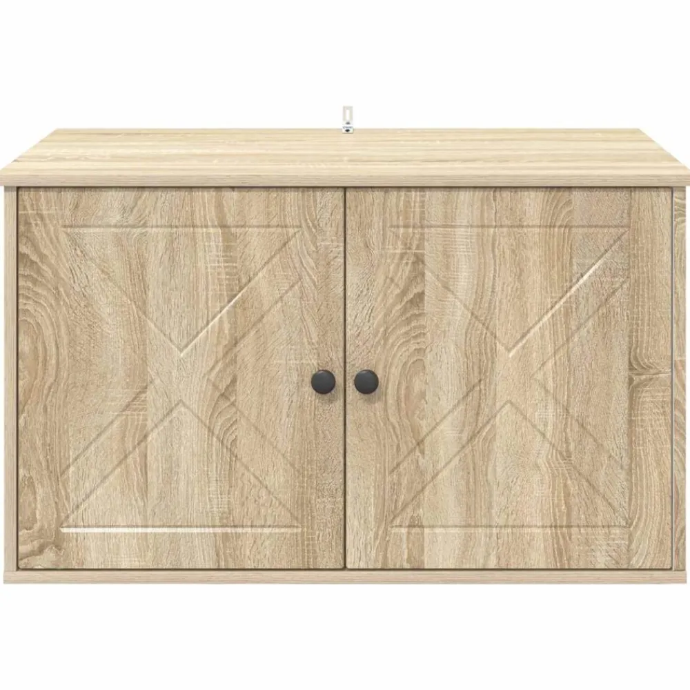 vidaXL Casa para Gatos Sonoma 85 x 55 x 50,5 cm Madera de ingeniería Roble Sonoma Outlet