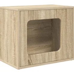 vidaXL Productos Para Mascotas-Casa para Gatos Sonoma 51 x 30 x 42,5 cm Madera de ingeniería