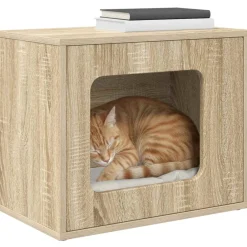 vidaXL Productos Para Mascotas-Casa para Gatos Sonoma 51 x 30 x 42,5 cm Madera de ingeniería