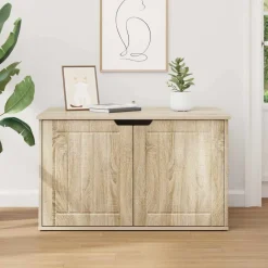 vidaXL Casa para Gatos Sonoma 85 x 55 x 50,5 cm Madera de ingeniería Roble Sonoma New