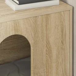 vidaXL Productos Para Mascotas-Casa para Gatos Sonoma 51 x 30 x 52 cm Madera de ingeniería
