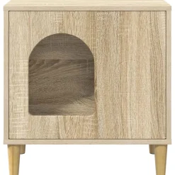 vidaXL Productos Para Mascotas-Casa para Gatos Sonoma 51 x 30 x 52 cm Madera de ingeniería
