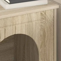 vidaXL Casa para Gatos Sonoma 53 x 52 x 62 cm Madera de ingeniería Roble Sonoma Discount