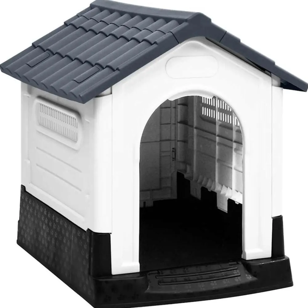 vidaXL Productos Para Mascotas-Casa para perro 57x68x66 cm polipropileno