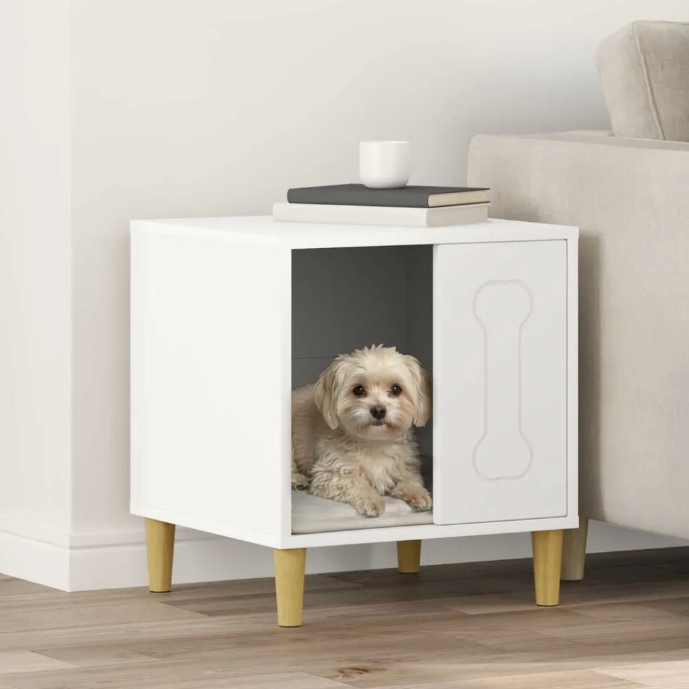 vidaXL Productos Para Mascotas-Casa para perros 44 x 42 x 49 cm Madera de ingeniería