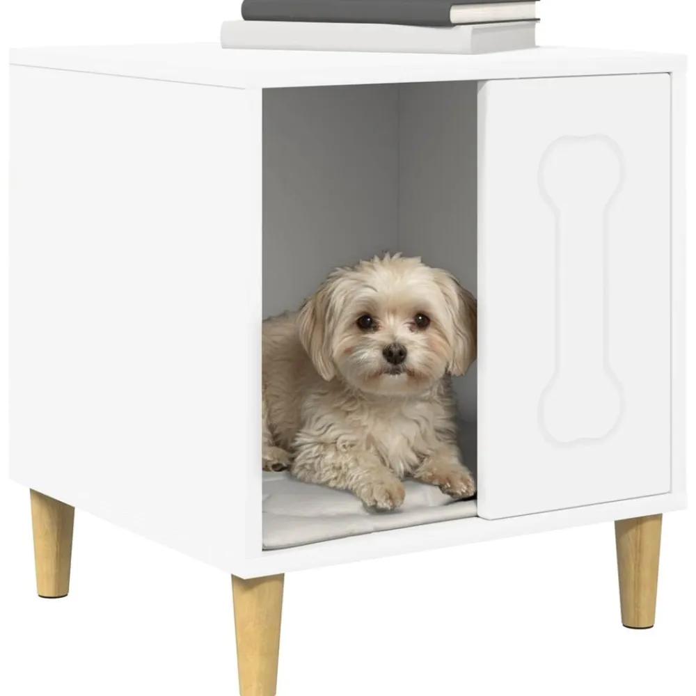 vidaXL Productos Para Mascotas-Casa para perros 44 x 42 x 49 cm Madera de ingeniería