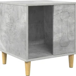 vidaXL Casa para perros Concreto 44 x 42 x 49 cm Madera de ingeniería Gris hormig&oacute;n Outlet
