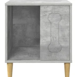 vidaXL Casa para perros Concreto 44 x 42 x 49 cm Madera de ingeniería Gris hormig&oacute;n Outlet