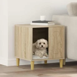 vidaXL Productos Para Mascotas-Casa para perros Sonoma 44 x 42 x 49 cm Madera de ingeniería