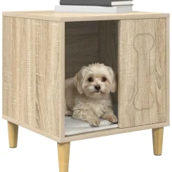 vidaXL Productos Para Mascotas-Casa para perros Sonoma 44 x 42 x 49 cm Madera de ingeniería