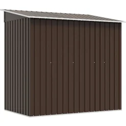 vidaXL Caseta de almacenamiento jardín acero marrón 194x121x181 cm Marr&oacute;n