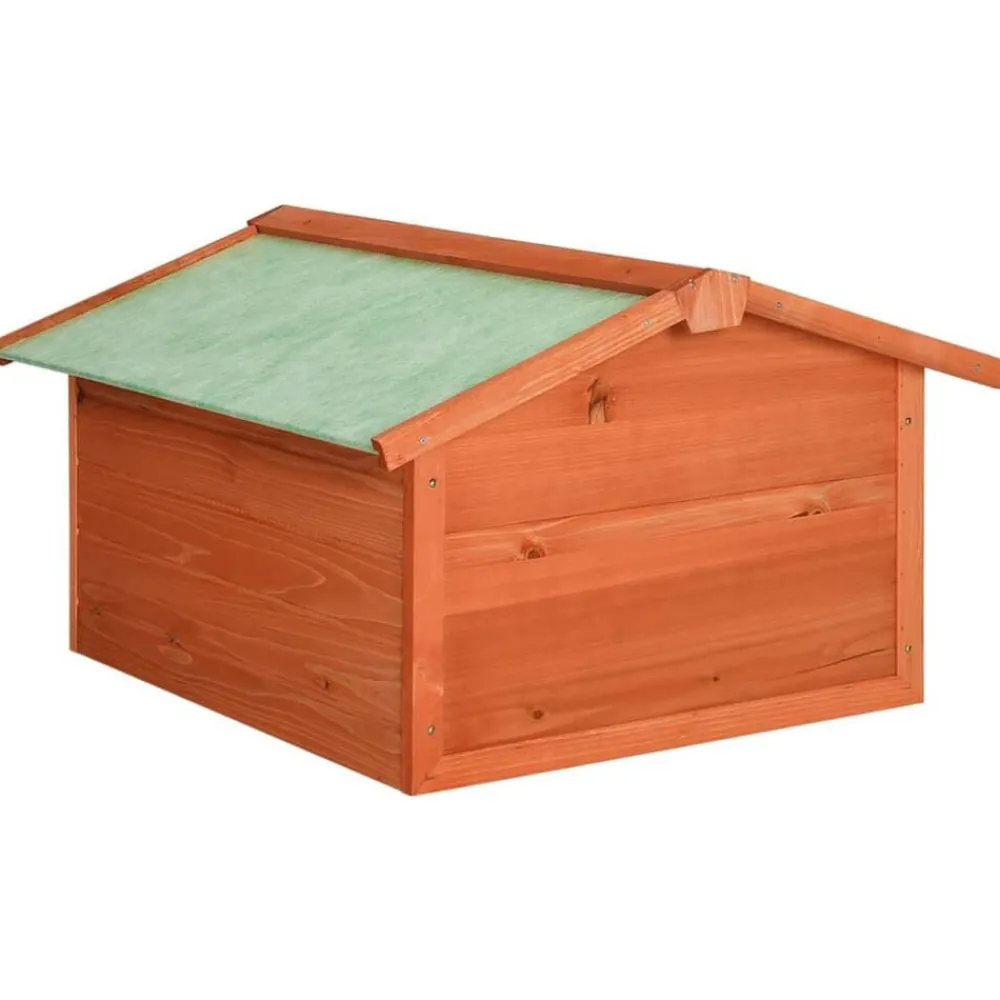 vidaXL Jardín-Caseta de cortacésped robótico madera maciza abeto 72x87x50 cm