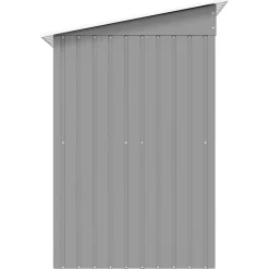 vidaXL Caseta de jardín de metal Gris Hot