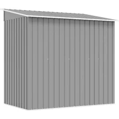 vidaXL Caseta de jardín de metal Gris Hot