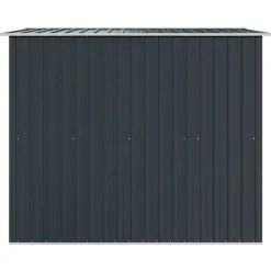 vidaXL Caseta de jardín de acero gris 257x205x178 cm Antracita Hot