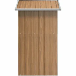 vidaXL Jardín-Caseta de jardín marrón 126x97,5x177 cm acero galvanizado