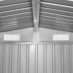 vidaXL Caseta de jardín metal 257x298x178 cm Gris Hot