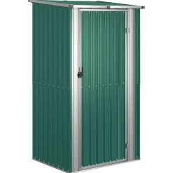 vidaXL Jardín-Caseta de jardín 118,5x97x209,5 cm acero galvanizado