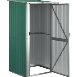 vidaXL Jardín-Caseta de jardín 118,5x97x209,5 cm acero galvanizado