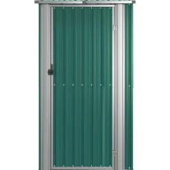 vidaXL Jardín-Caseta de jardín 118,5x97x209,5 cm acero galvanizado