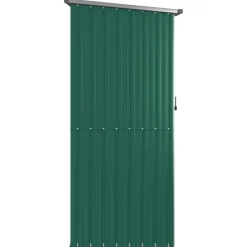 vidaXL Jardín-Caseta de jardín 118,5x97x209,5 cm acero galvanizado