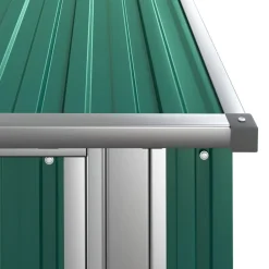 vidaXL Jardín-Caseta de jardín 118,5x97x209,5 cm acero galvanizado