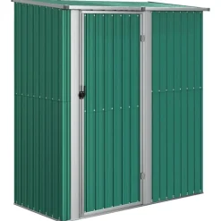vidaXL Jardín-Caseta de jardín 180,5x97x209,5 cm acero galvanizado
