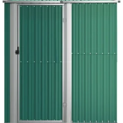 vidaXL Jardín-Caseta de jardín 180,5x97x209,5 cm acero galvanizado