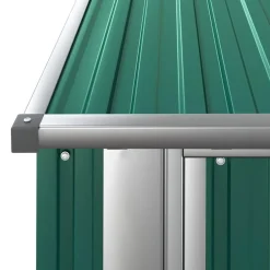 vidaXL Jardín-Caseta de jardín 180,5x97x209,5 cm acero galvanizado