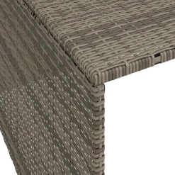 vidaXL Caseta de robot cortacésped ratán sintético 86x90x52/57cm Gris Outlet