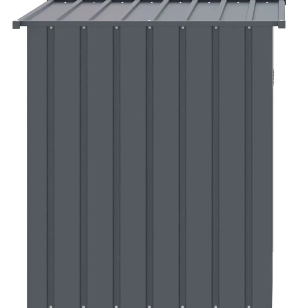 vidaXL Caseta para perro con techo de acero galvanizado 110x103x109 cm Antracita