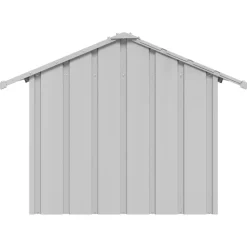 vidaXL Caseta para perros con techo acero galvanizado 85x107x81 cm Gris Hot
