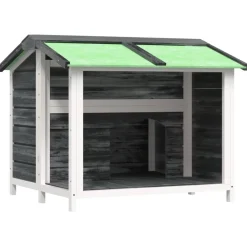 vidaXL Productos Para Mascotas-Caseta para perros madera maciza de pino 96x87x80,5 cm